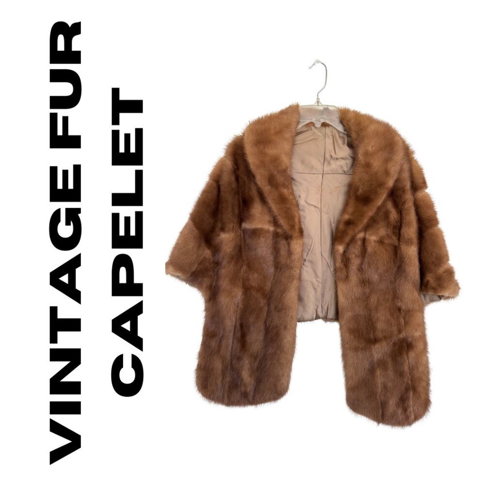Vintage Fur Capelet